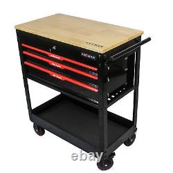 4 Drawer Rolling Tool Cart on Wheels, Tool Storage Cabinet & Tool Box With Tool