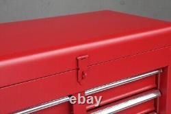 4-Drawer Rolling Tool Chest Storage Cabinet with Wheels & Adjustable Shelf Red