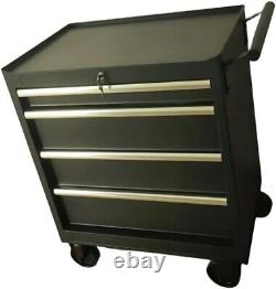 4-Drawer Rolling Tool Chest, Tool Storage Cabinet withDrawers, 4 Wheels Black