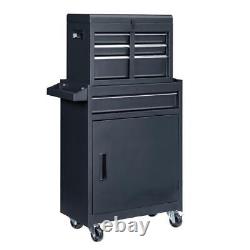 4-Drawer Rolling Tool Chest with Drawers & Handle Tool Organizer