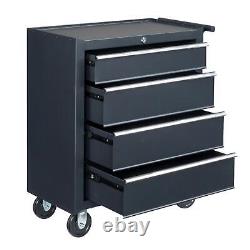 4-Drawer Rolling Tool Chest with Lock & Key, Tool Storage Cabinet with Wheels US