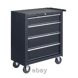 4-Drawer Rolling Tool Chest with Lock & Key, Tool Storage Cabinet with Wheels US