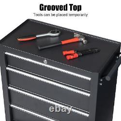 4-Drawer Rolling Tool Chest with Lock & Key, Tool Storage Cabinet with Wheels US