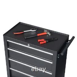 4-Drawer Rolling Tool Chest with Lock & Key, Tool Storage Cabinet with Wheels US