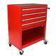 4 Drawers Rolling Tool Box Cart Chest Tool Garage Storage Cabinet With Wheels