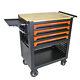 4 Drawers Rolling Tool Box Cart Tool Chest Tool Storage Cabinet With 4 Wheels