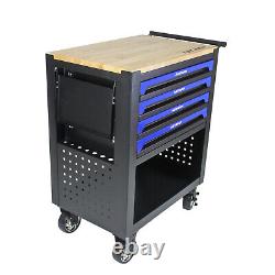 4 Drawers Rolling Tool Box Cart Tool Chest Tool Storage Cabinet with 4 Wheels