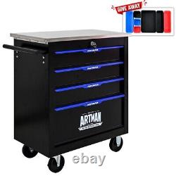 4 Drawers Rolling Tool Box Cart Tool Storage Cabinet Steel Lockable Tool Chest