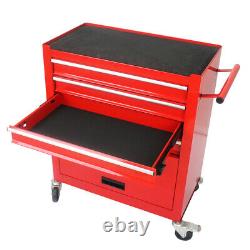 4 Drawers Rolling Tool Box Cart Tool Storage Cabinet Steel Tool Chest with Wheels