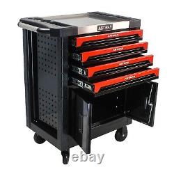 4 Drawers Rolling Tool Box Chest Garage Tool Cabinet Cart with Keys & Wheels