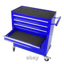 4 Drawers Rolling Tool Box Organizer Tool Case with Wheel for Garage Warehouse