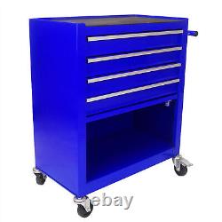 4 Drawers Rolling Tool Box Organizer Tool Case with Wheel for Garage Warehouse