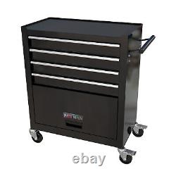 4 Drawers Rolling Tool Box Tool Chest Storage Cabinet with Tool Sets and Wheels