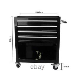 4 Drawers Rolling Tool Chest Tool Storage Cabinet Workbench Tool Cart with Wheels