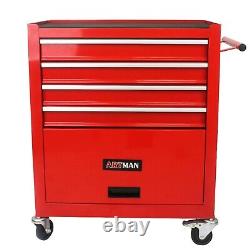 4 Drawers Tool Box Cart Storage Cabinet Rolling Garage Tool Chest with Wheels