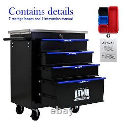 4 Drawers Tool Cart on Wheel Rolling Tool Chest Tool Storage for Garage Workshop