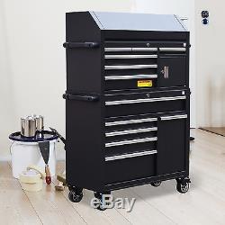 42 Electric 2-part Tool Chest Box Rolling Cart Storage Cabinet Drawers with Tray