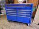 46 9-drawer Rolling Tool Cart Tool Storage Cabinet Organizer With Solid Wood Top