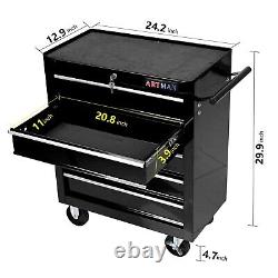 5-Drawer Rolling Tool Box Cart Tool Chest Tool Storage Cabinet with Wheels