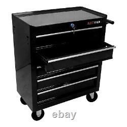 5-Drawer Rolling Tool Box Cart Tool Chest Tool Storage Cabinet with Wheels