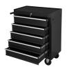 5-drawer Rolling Tool Box Chest Cart Garage Tool Storage Cabinet With Wheels