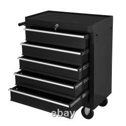 5-Drawer Rolling Tool Box Chest Cart Garage Tool Storage Cabinet with Wheels