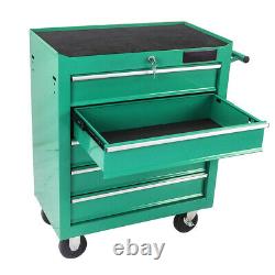 5 Drawer Rolling Tool Cart Chest Garage Tool Storage Cabinet Tool Box with Wheels