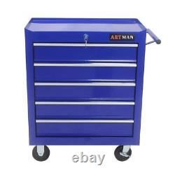5-Drawer Rolling Tool Cart Tool Storage Cabinet Tool Organizer Box with Wheels