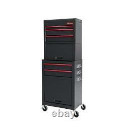5-Drawer Rolling Tool Chest Cabinet Ball Bearing Drawer Powder Coated Locking