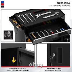 5-Drawer Rolling Tool Chest Garage Tool Box on Wheels Lockable Storage Cabinet