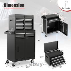5-Drawer Rolling Tool Chest Mechanic Storage Cabinet Cart for Garage Warehouse