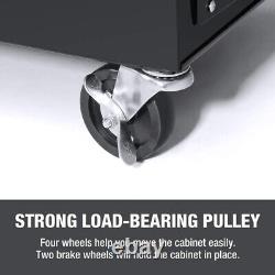 5-Drawer Rolling Tool Chest Sliding Metal Drawer Rolling Tool Storage Cabinet US