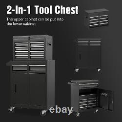 5-Drawer Rolling Tool Chest Tool Box WithWheel Locking System Tool Cart For Garage