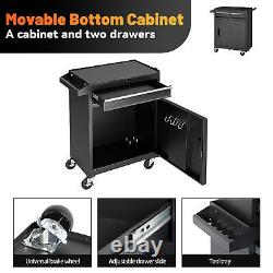 5-Drawer Rolling Tool Chest Tool Box WithWheel Locking System Tool Cart For Garage