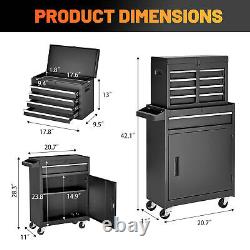 5-Drawer Rolling Tool Chest Tool Box WithWheel Locking System Tool Cart For Garage