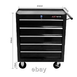 5 Drawer Rolling Tool Chest Tool Storage Cabinet & Tool Box Cart with Wheels