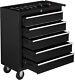 5-drawer Rolling Tool Chest Tool Storage Cabinet With Top Cushion & Drawer Liner