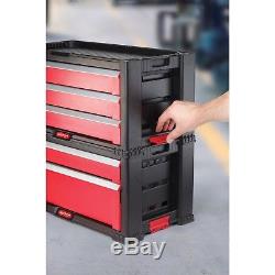 5 Drawer Tool Chest Rolling Storage Cart Trolley Garage Box Cabinet Portable Top