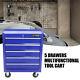 5 Drawers Rolling Tool Box Cart Tool Chest Storage Cabinet With Wheels