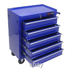 5 Drawers Rolling Tool Box Cart Tool Chest Tool Storage Cabinet with 4 Wheels US