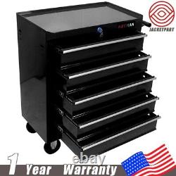 5 Drawers Rolling Tool Box Cart Tool Storage Cabinet Steel Lockable Tool Chest