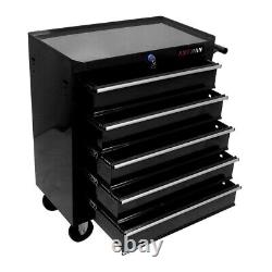 5 Drawers Rolling Tool Box Cart Tool Storage Cabinet Steel Lockable Tool Chest