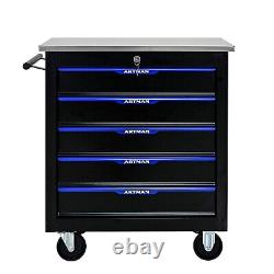 5 Drawers Rolling Tool Cart Chest Tool Garage Storage Cabinet Tool Box with Wheels