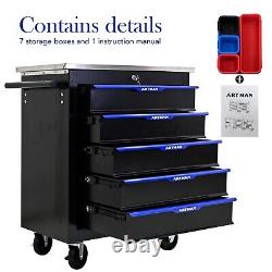 5 Drawers Rolling Tool Cart Chest Tool Garage Storage Cabinet Tool Box with Wheels