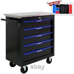 5 Drawers Rolling Tool Cart Chest Tool Garage Storage Cabinet Tool Box with Wheels