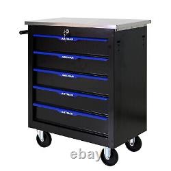 5 Drawers Rolling Tool Cart Chest Tool Garage Storage Cabinet Tool Box with Wheels