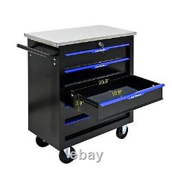 5 Drawers Rolling Tool Cart Chest Tool Garage Storage Cabinet Tool Box with Wheels