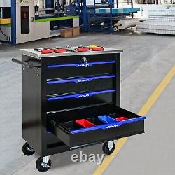 5 Drawers Rolling Tool Cart Chest Tool Garage Storage Cabinet Tool Box with Wheels