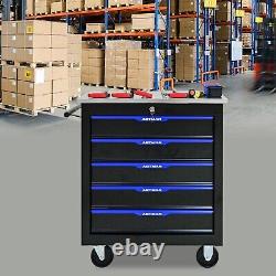 5 Drawers Rolling Tool Cart Chest Tool Garage Storage Cabinet Tool Box with Wheels