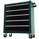 5 Drawers Rolling Tool Chest Cabinet Storage Box With Wheels Garage Workshop